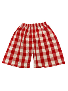 Red Gingham Shorts sz 5